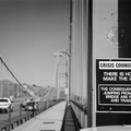 Sign on Golden Gate Bridge (105100-8)