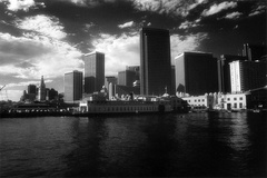 Skyline from Pier 5, San Francisco (infrared)