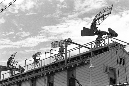 Radar Antennas on roof of Electronic School (100030-7)